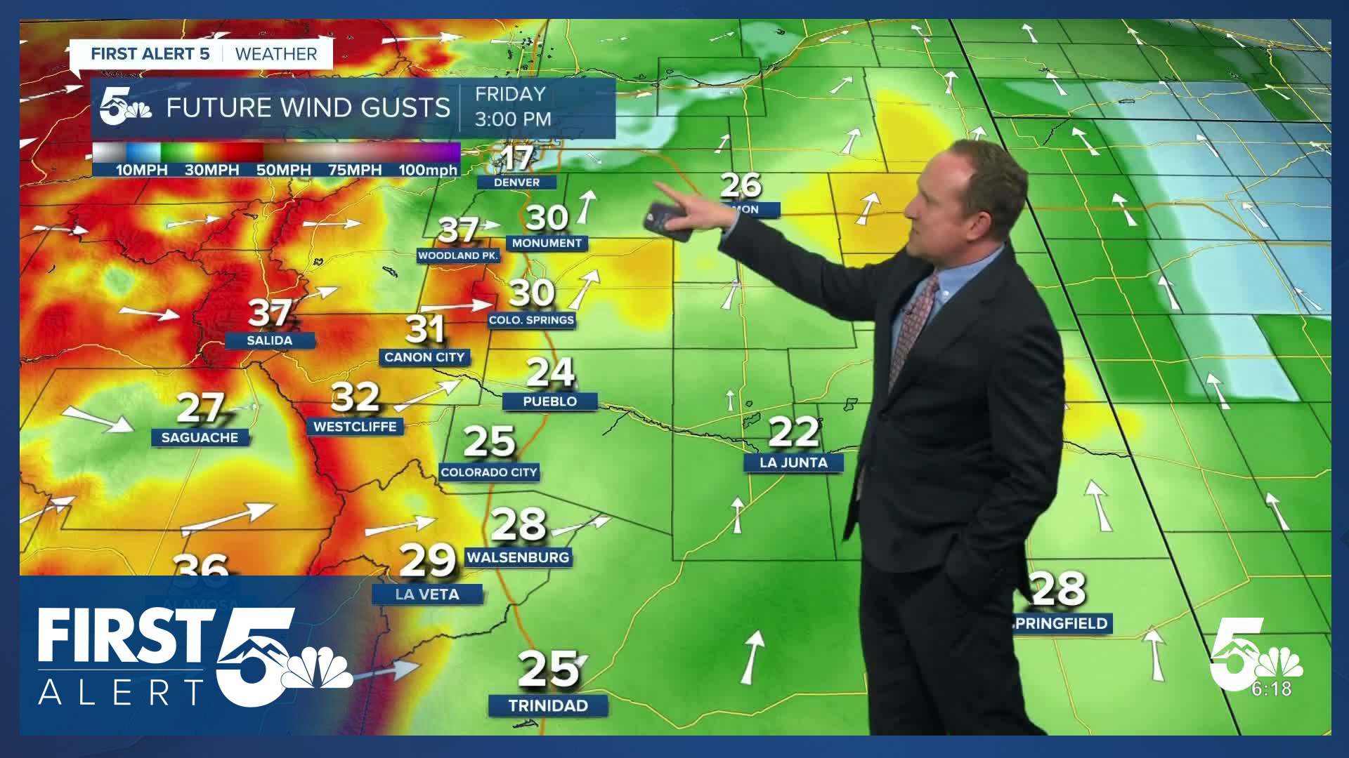 The work week ends dry and gusty, with Red Flag Warnings for southern ...