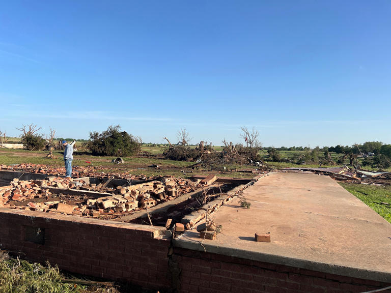 Dozens of Enid homes damaged in tornado that hit Air Force base