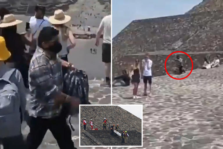 Mexican pyramid shooter caught on video calmly setting up gun, shooting ...
