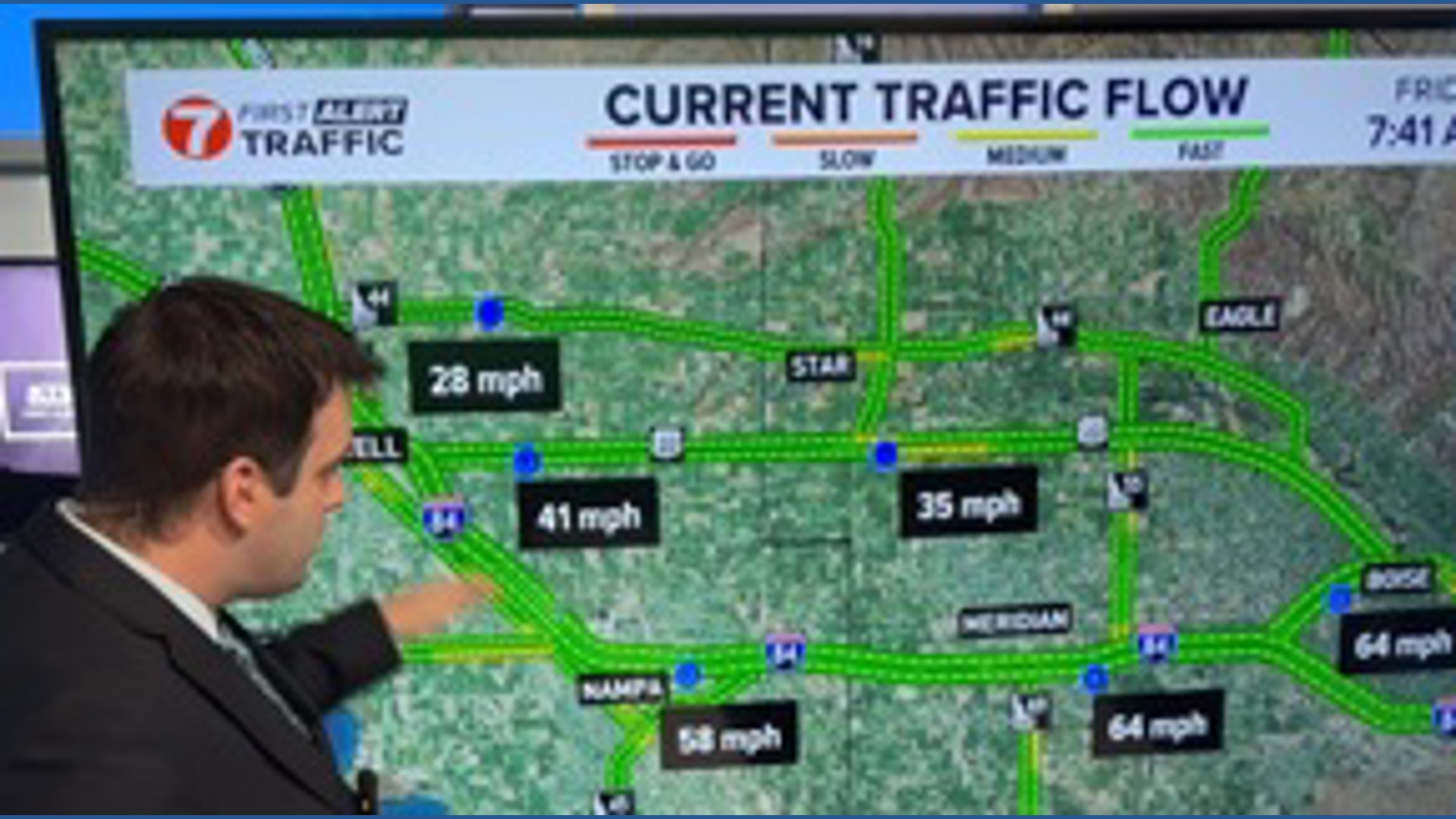 Grab those sunglasses: Bright but smooth Friday commute