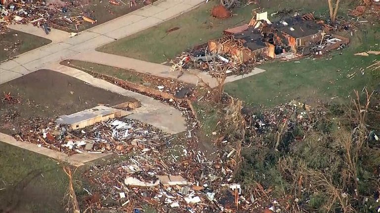 Enid, Oklahoma, surveys damage after massive tornado tears through city