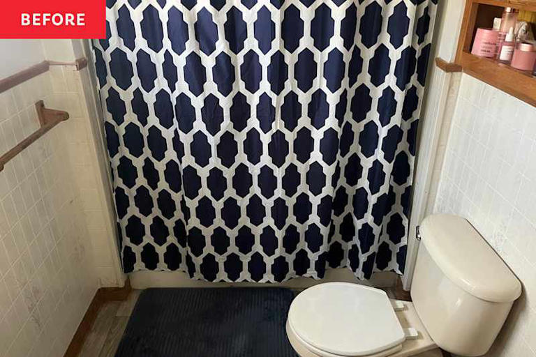 I put a tea kettle in my bathroom, and it's the cutest storage trick I ...
