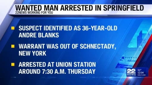 Man arrested in Springfield on warrant for alleged New York shooting