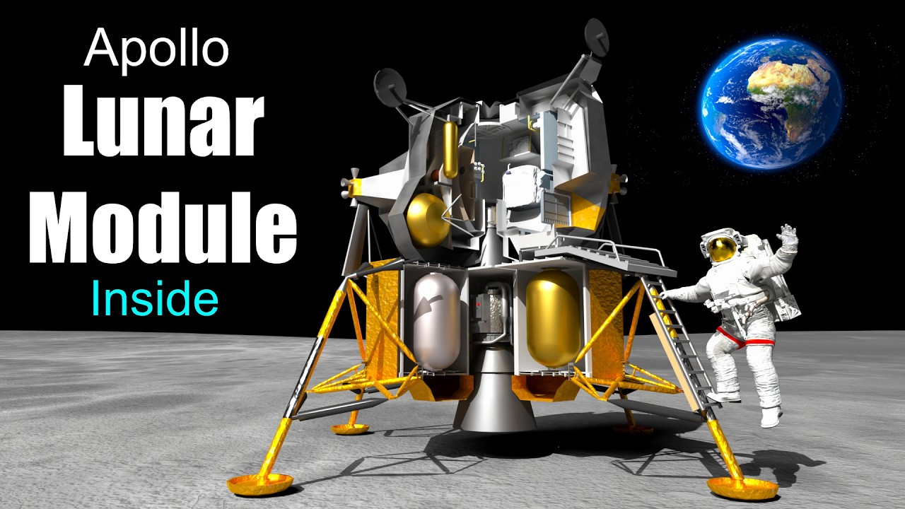 Discover the lunar module’s interior