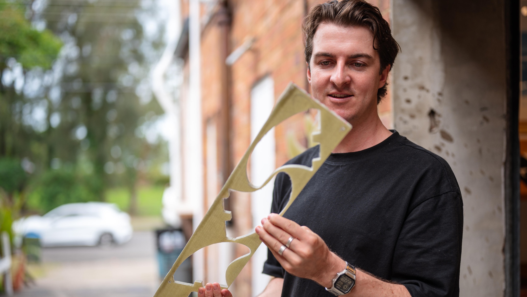 Surfer finds new life for decommissioned wind turbine blades