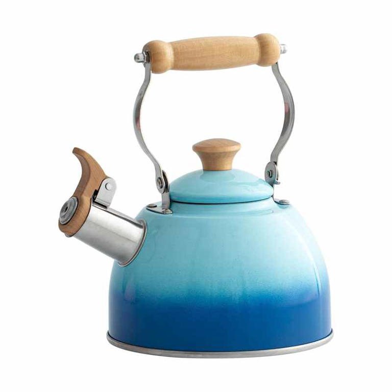 I put a tea kettle in my bathroom, and it's the cutest storage trick I ...