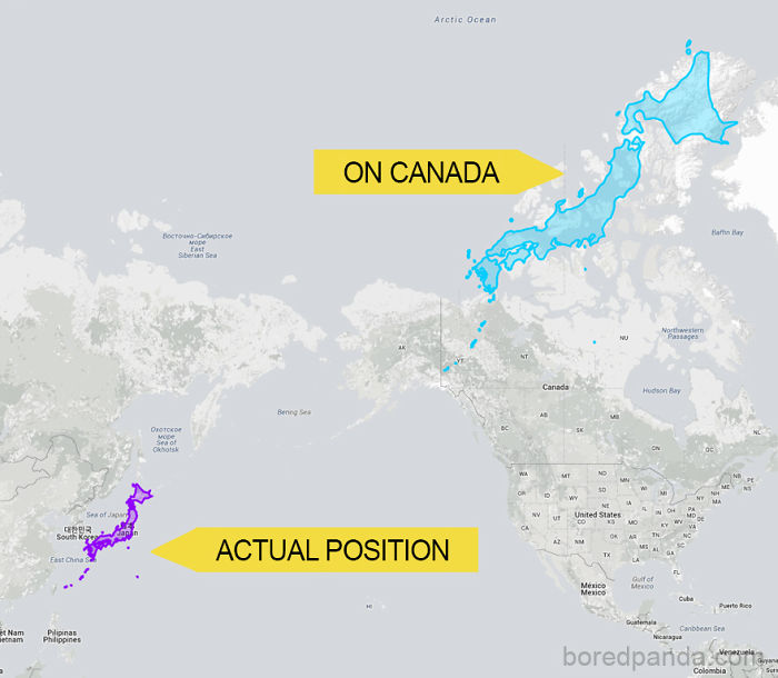 30 Real World Maps That Show The True Size Of Countries