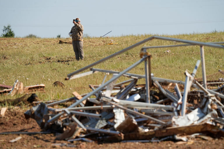Dozens of Enid homes damaged in tornado that hit Air Force base