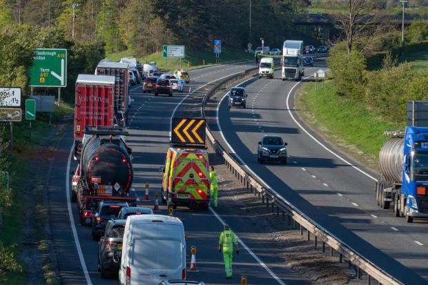A19 northbound closed after serious crash between car and lorry