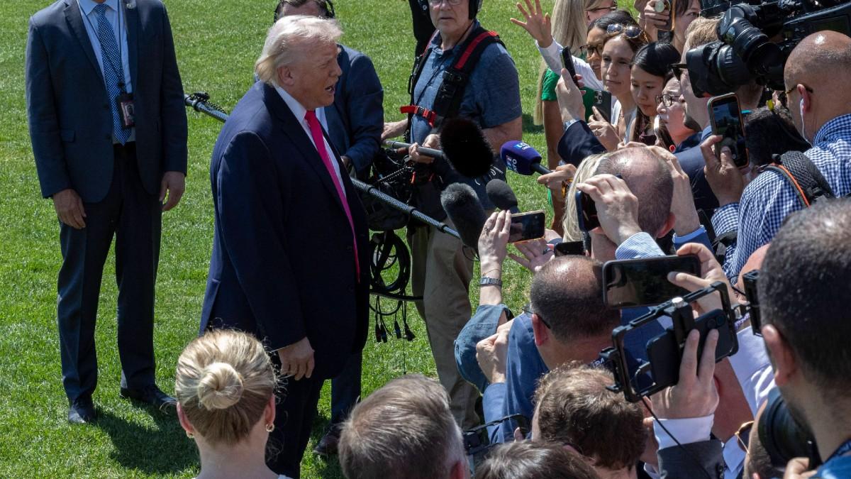'Stupid question!': Donald Trump fumes at reporter over Iran inquiry