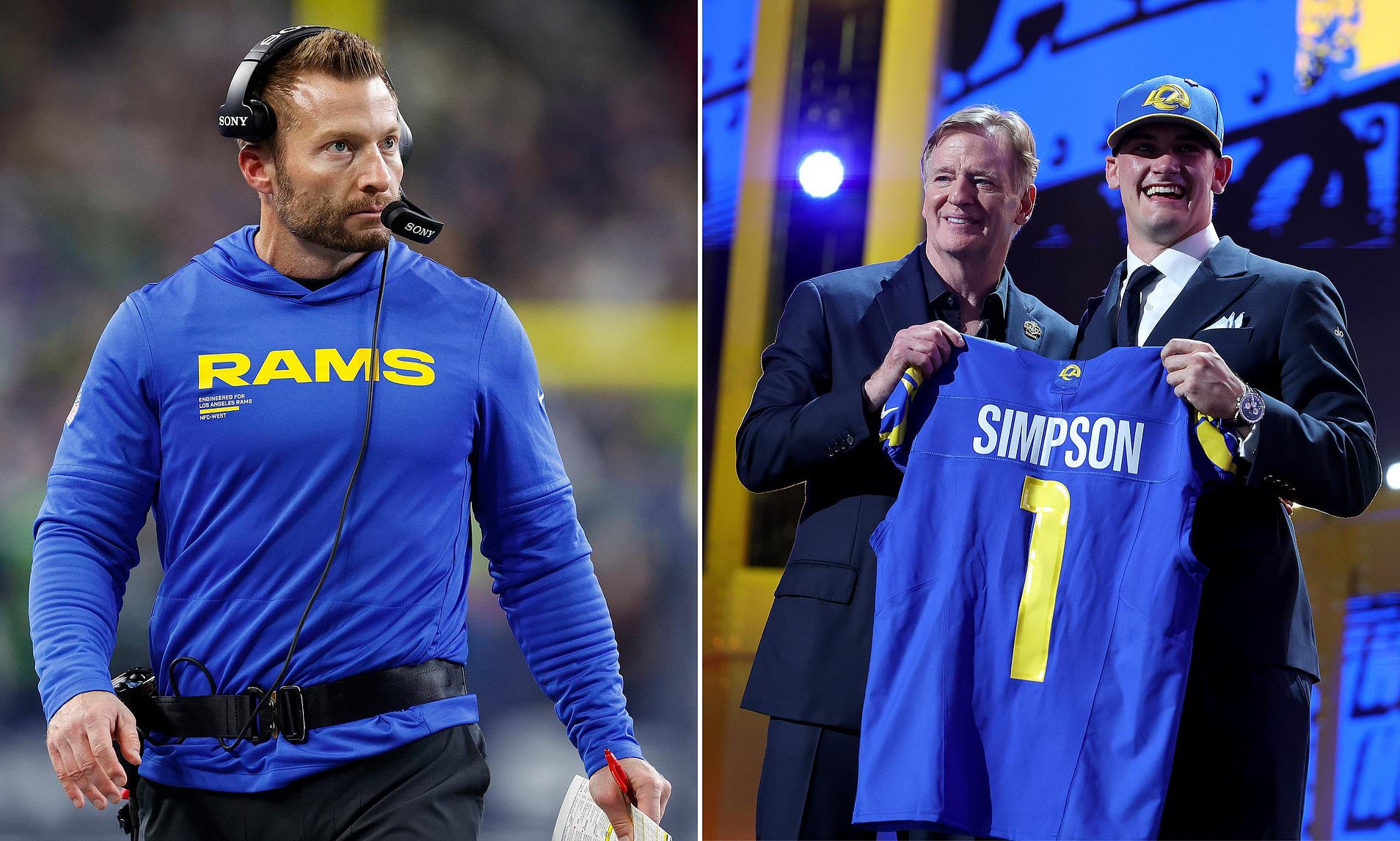 Fans are convinced LA Rams coach Sean McVay is furious with Ty Simpson ...