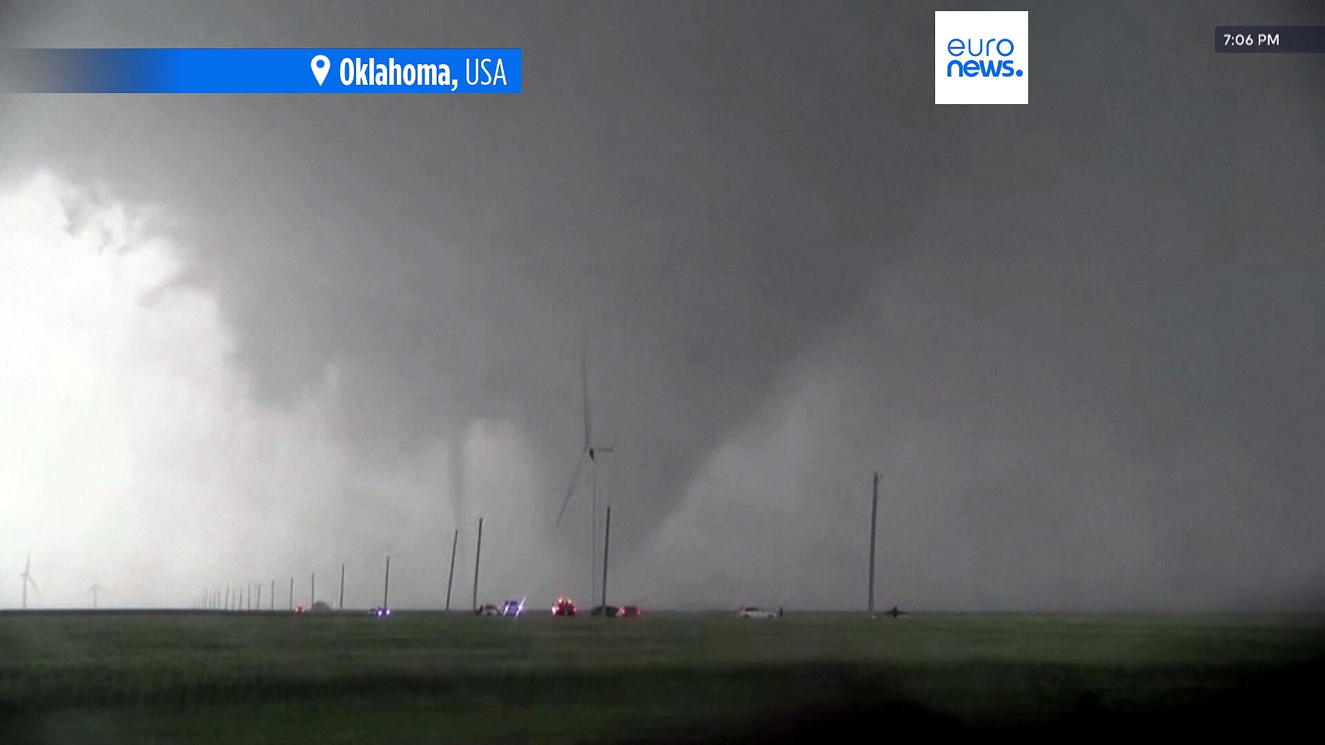 Powerful tornado tears across Oklahoma, damaging homes and blocking roads