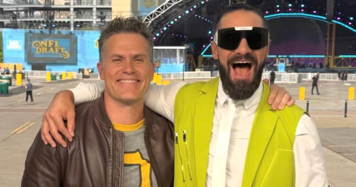 WWE’s Seth Rollins, Kyle Brandt reveal Good Morning Football ...