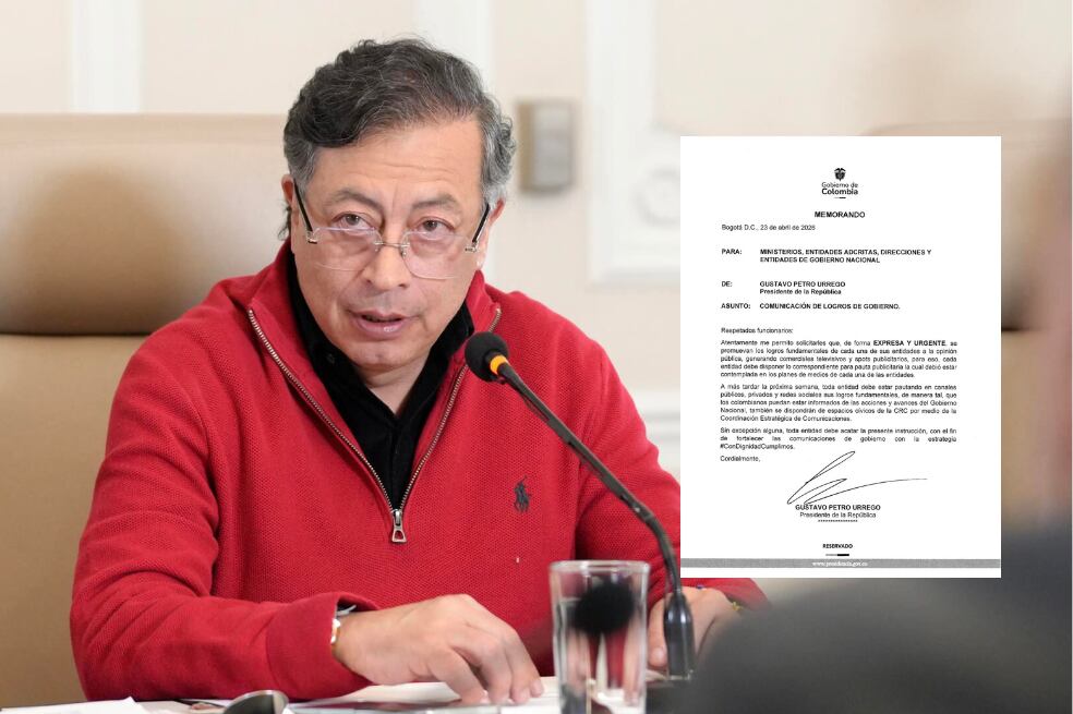 El presidente Gustavo Petro envió un memorando a los ministerios y entidades adscritas para potenciar los logros de su gobierno.