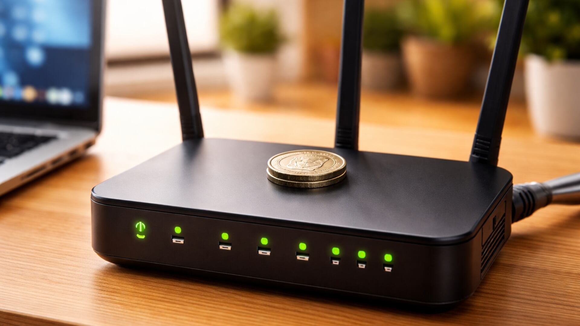Poner una moneda en el modem del WiFi: por qué lo recomiendan ...