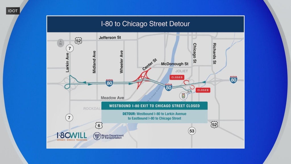 I-80 ramps at Chicago Street in Joliet close for several years of ...