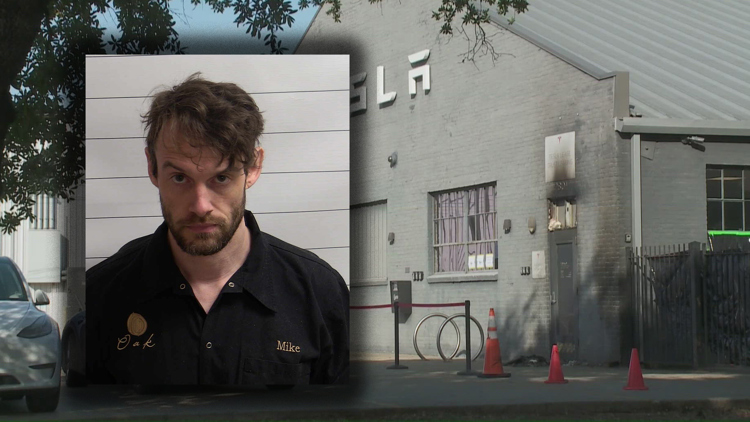 Man suspected of throwing Molotov cocktail at Tesla service center ...