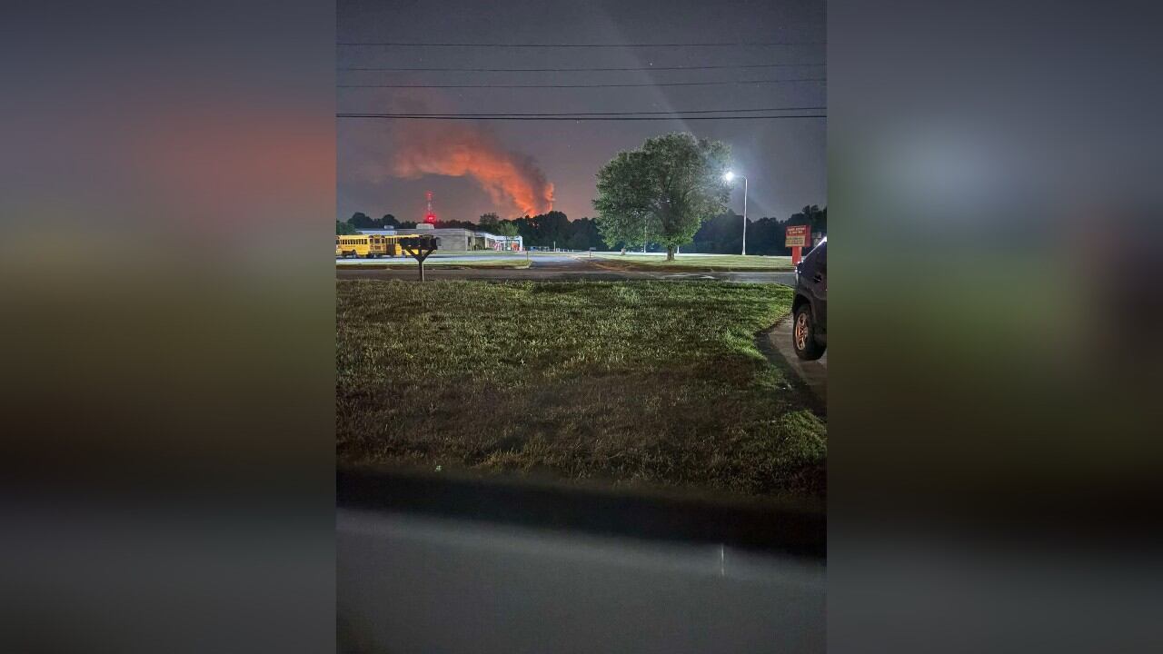 Crews battle overnight commercial fire in Newton