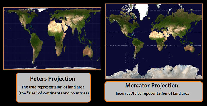 30 Real World Maps That Show The True Size Of Countries