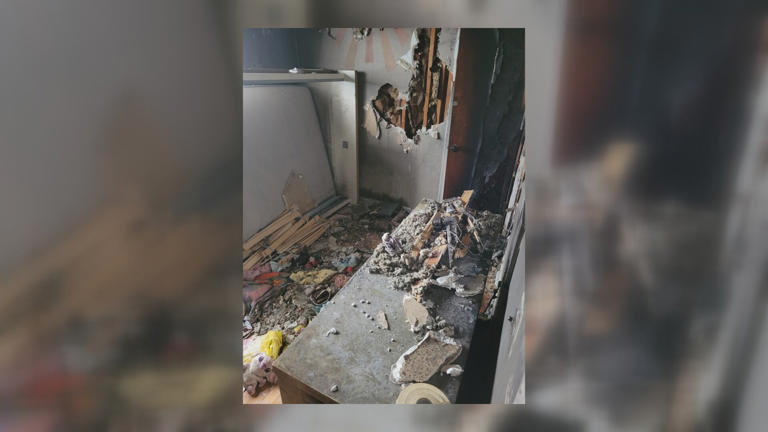 Father braves flames to save twin daughters from house fire