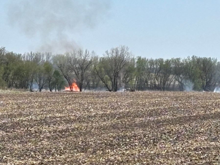 Grass fire reported near Willow Run Golf Course area