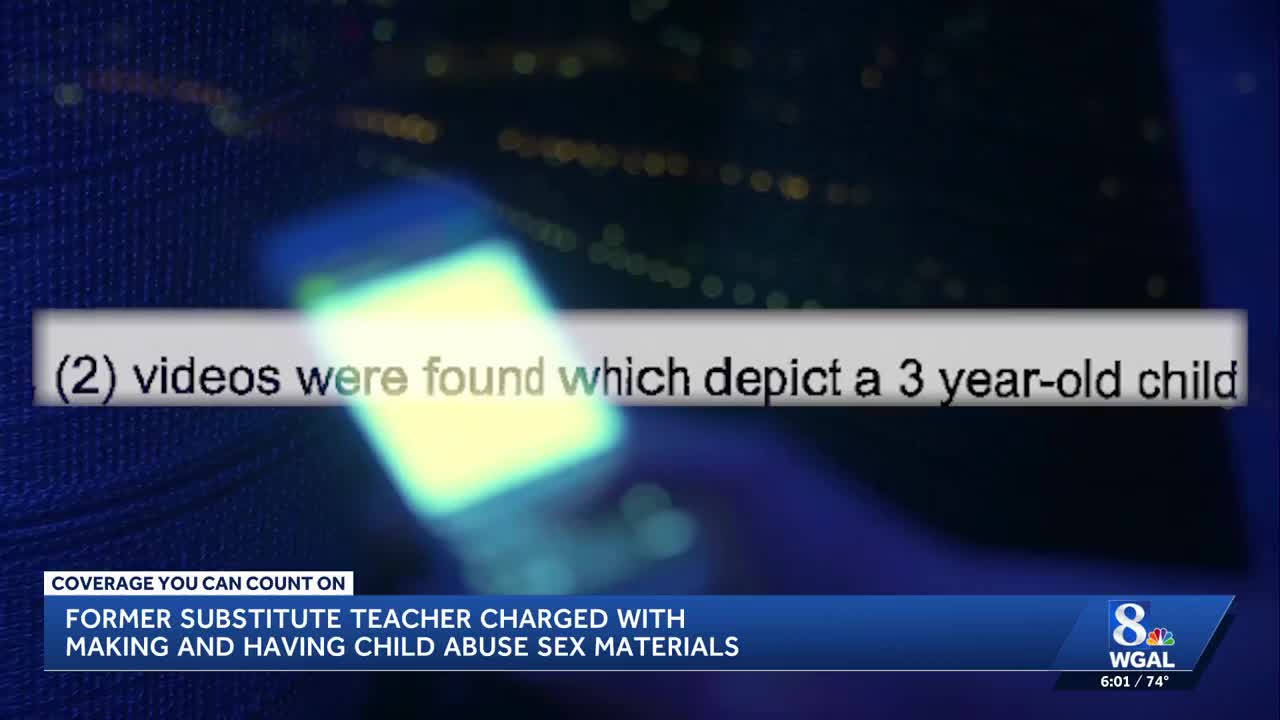 Lancaster County substitute teacher charged in child sex abuse material ...