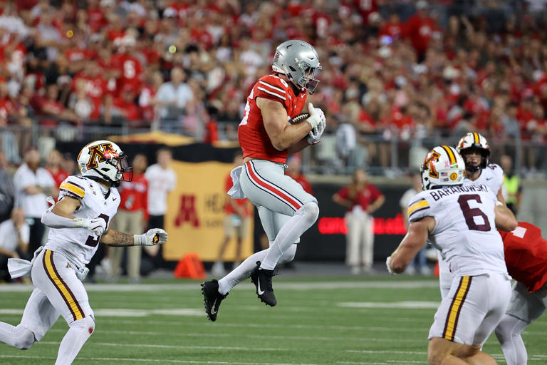 Watch highlights of Rams' athletic new TE Max Klare