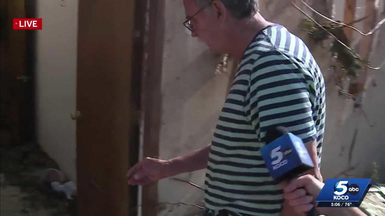 Enid resident Bill Waltz picking up the pieces after tornado destroys home
