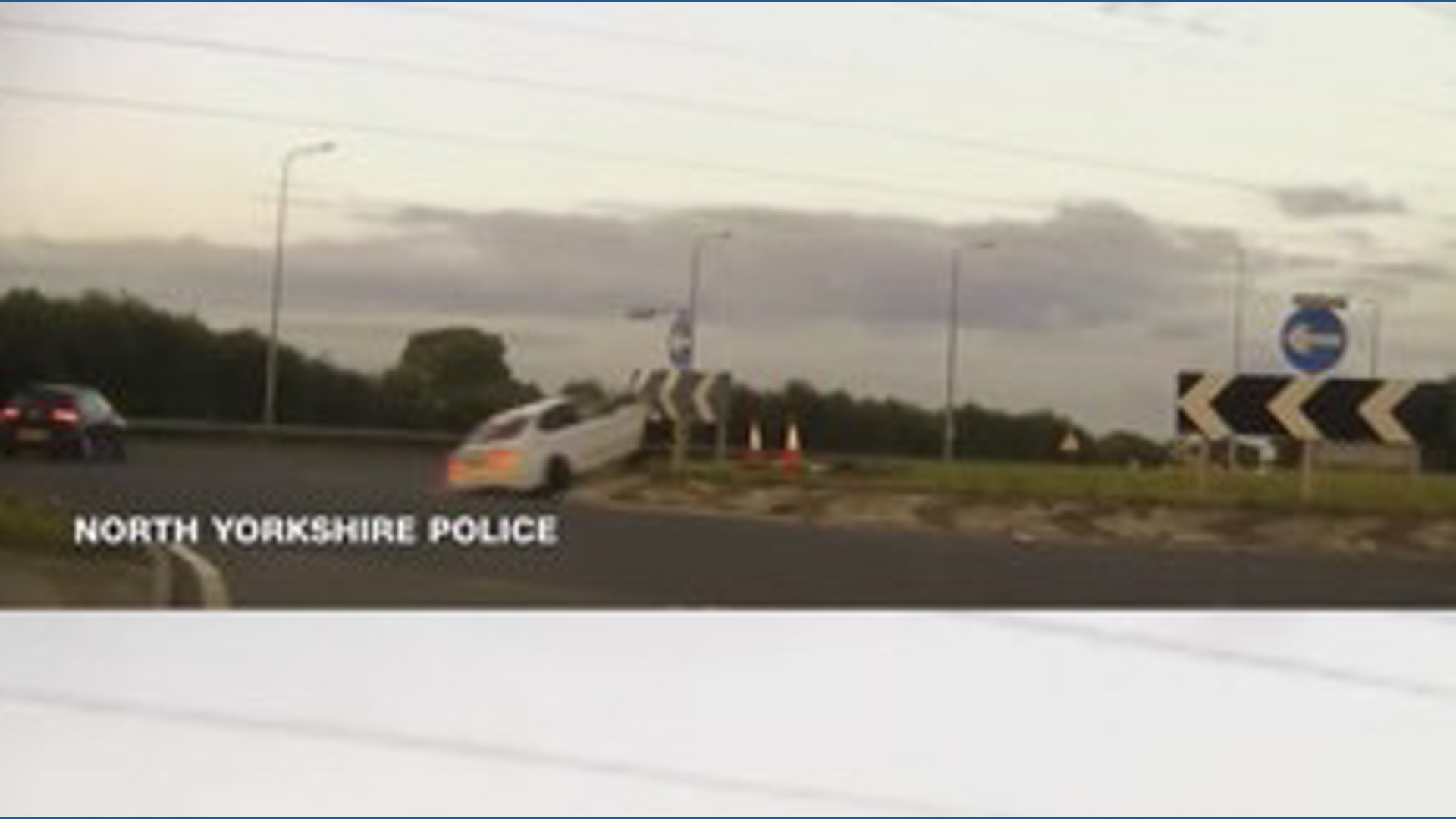Police chase ends after car goes airborne