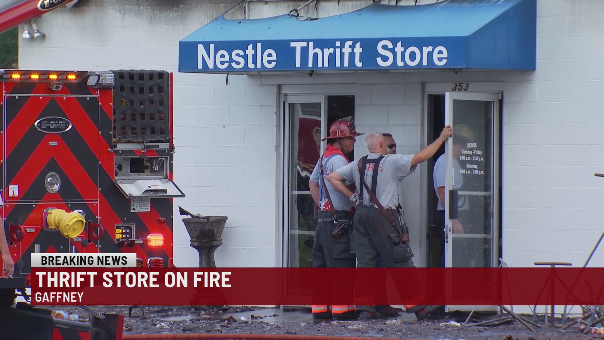 Thrift store destroyed in Gaffney fire
