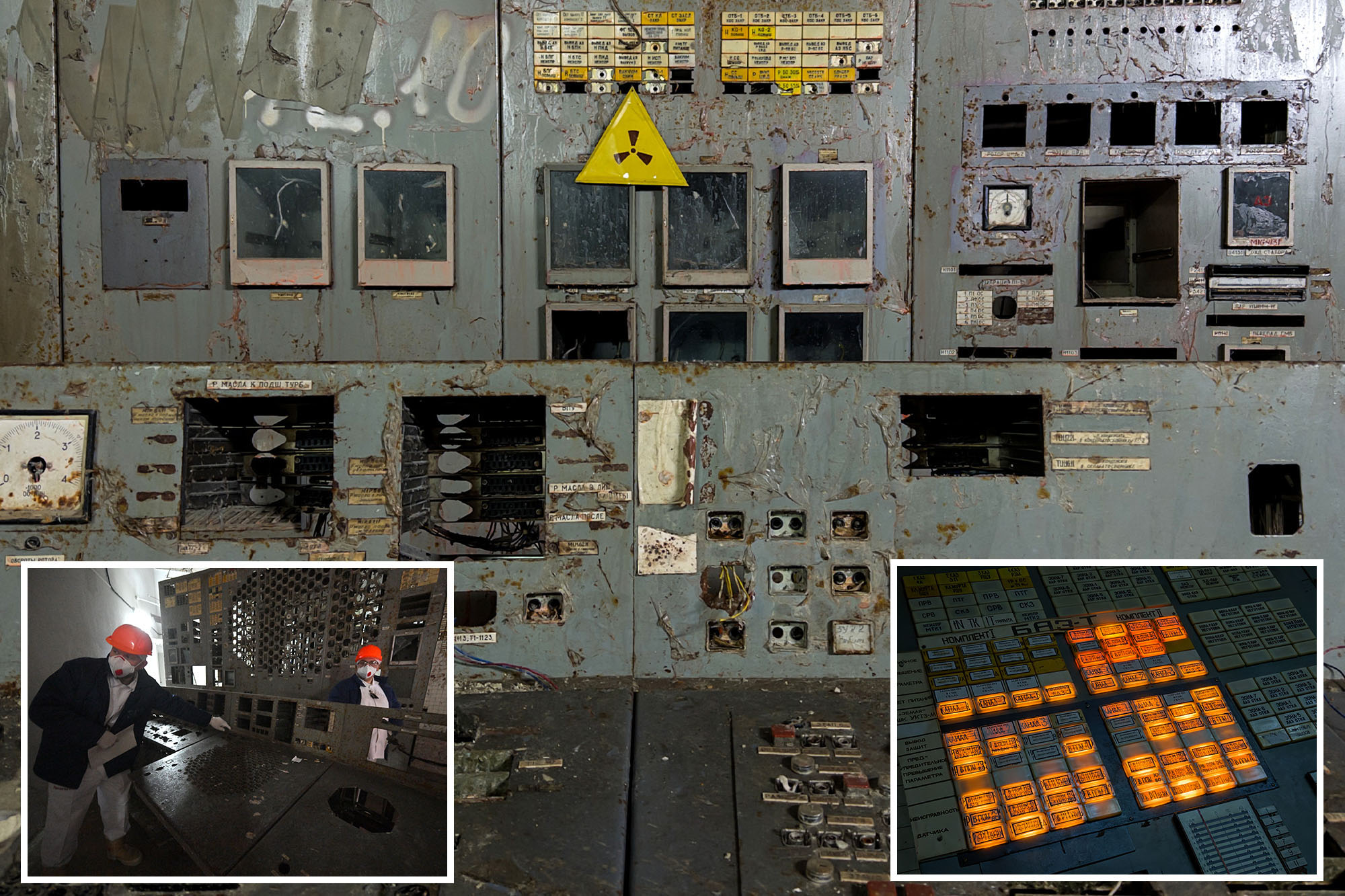 Eerie photos of abandoned Chernobyl plant show lights still glowing on ...