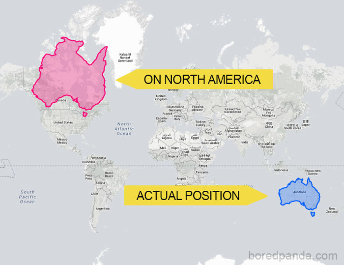 30 Real World Maps That Show The True Size Of Countries