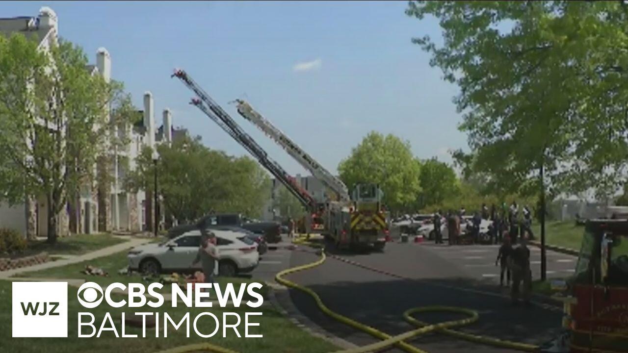 20 displaced after Baltimore County apartment fire
