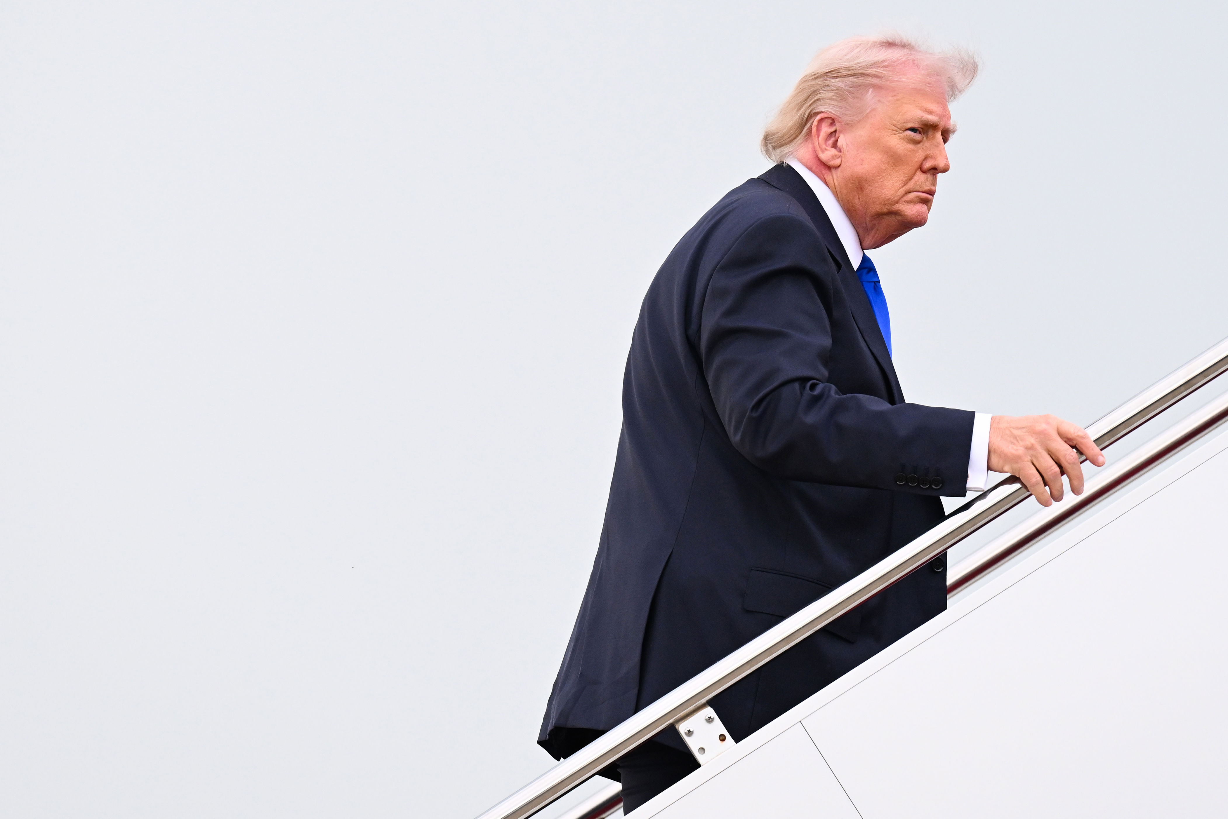 President Trump Departs Joint Base Andrews For Florida
