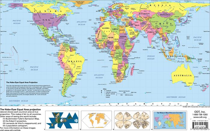30 Real World Maps That Show The True Size Of Countries