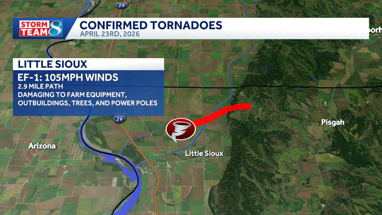 6 tornadoes confirmed in Iowa from Thursday's storms