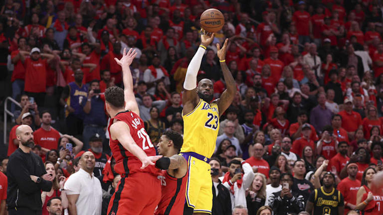 Two LeBron James moments from Lakers’ OT win vs. Rockets will live on ...