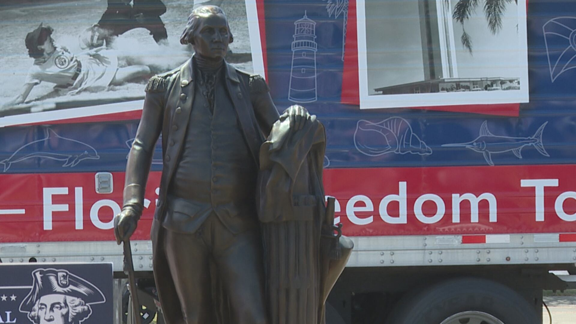 Governor DeSantis unveils George Washington statue in Chipley for ...
