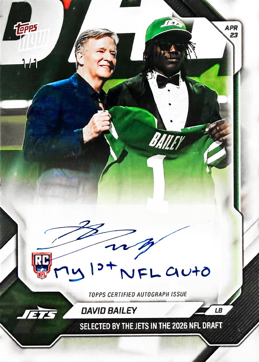 Topps NOW captures top NFL draft picks' first autographs as pros