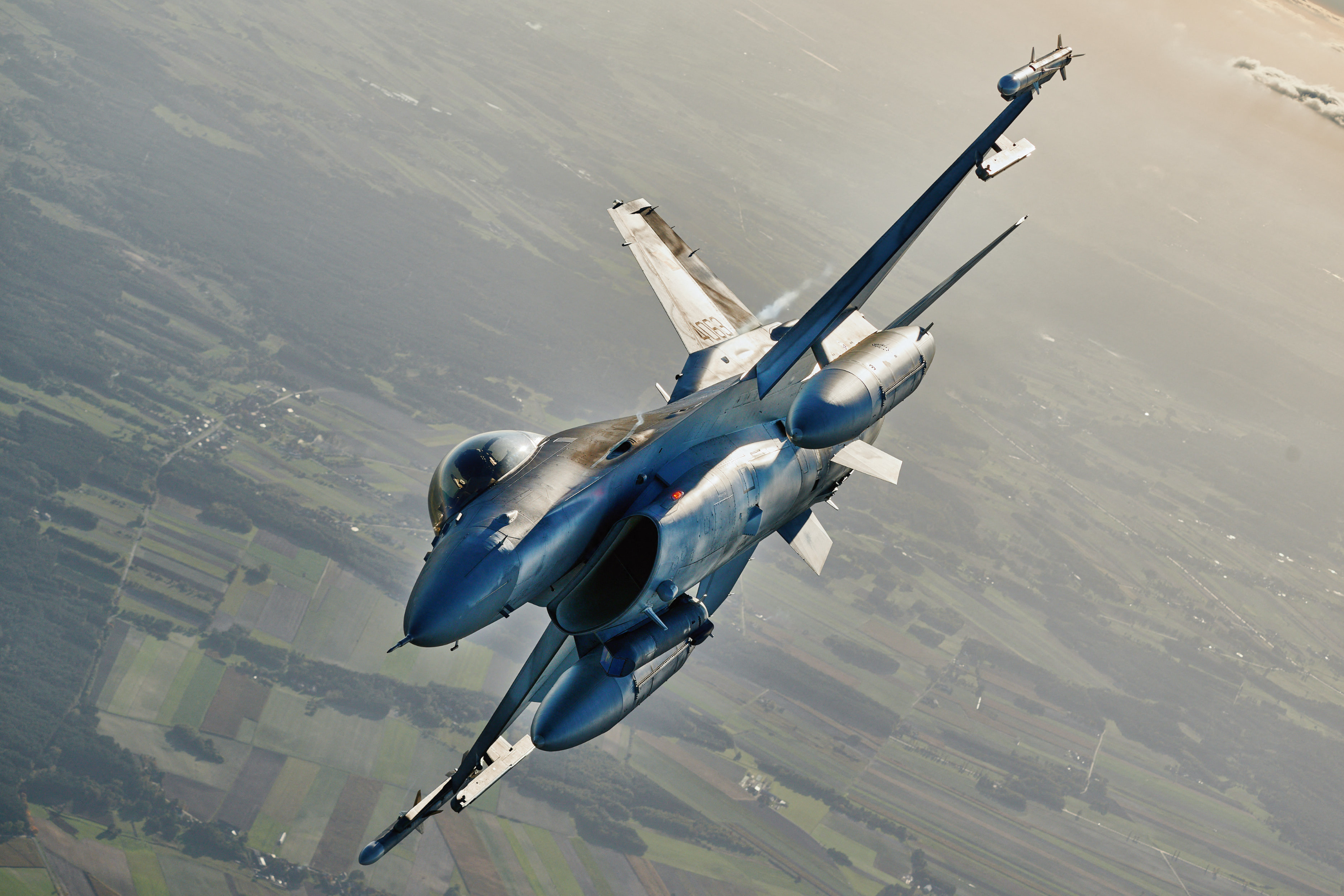 File image: An F 16 fighter jet takes part in the NATO Air Shielding exercise near the air base in Lask, central Poland on October 12, 2022.