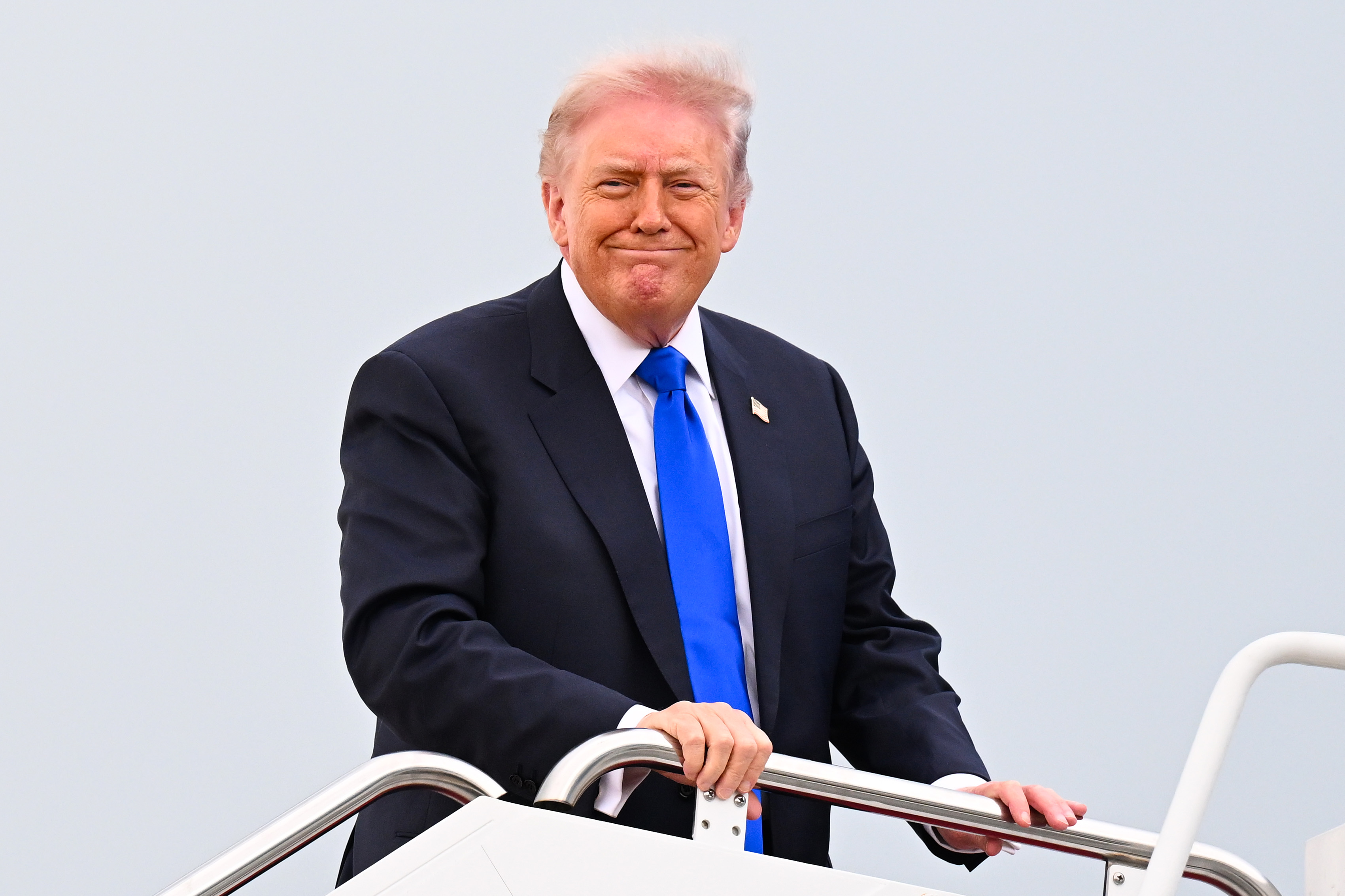 President Trump Departs Joint Base Andrews For Florida