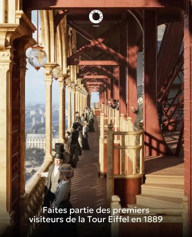 La Tour Eiffel prend vie en réalité virtuelle sur le Champ-de-Mars