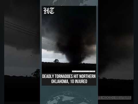 Watch: At least 10 injured after tornadoes hit northern Oklahoma US ...