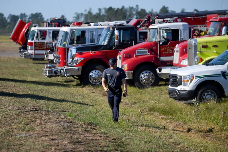 FILE PHOTO: Wildfire in Brantley County, Georgia