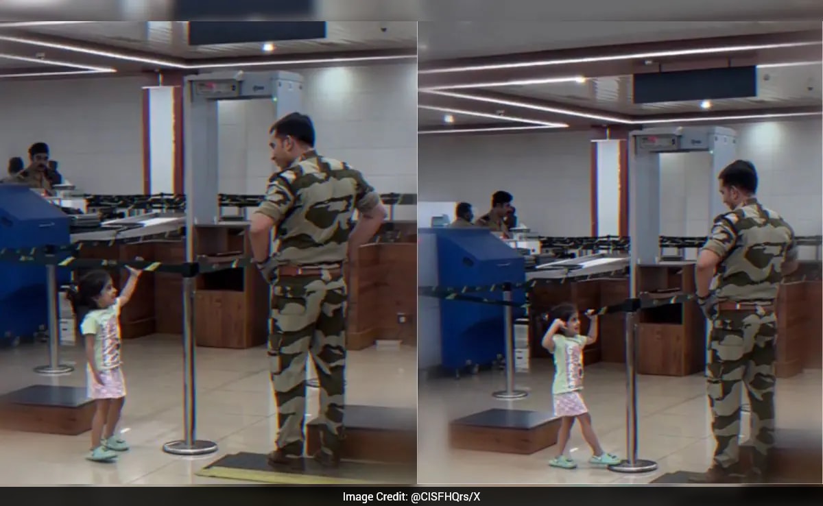 Brave Girl's Salute to CISF Jawan Touches Hearts Online - salute news from NDTV