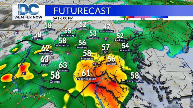 Cloudy, cooler this weekend with rain Saturday PM into early Sunday