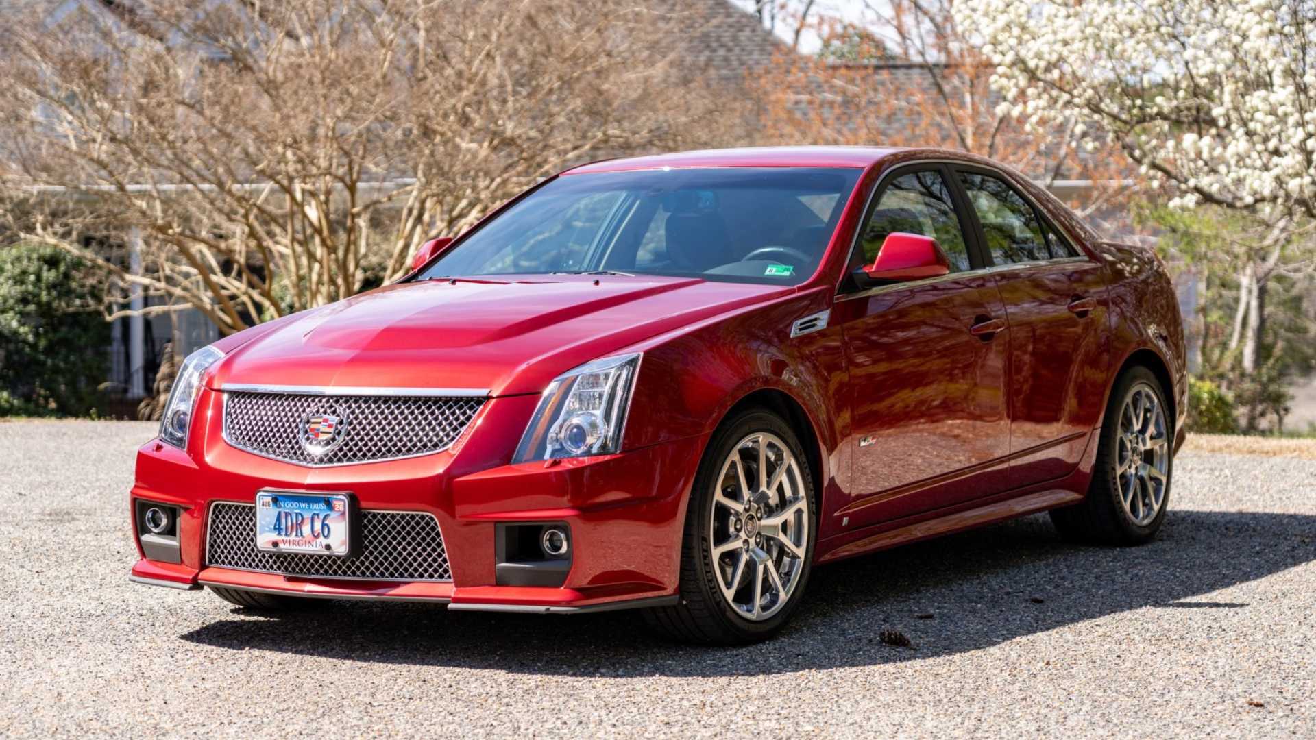 three-quarter front view of 2009 Cadillac CTS-V
