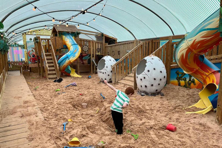 The Cheshire playbarn with huge indoor beach, ice cream parlour and ...