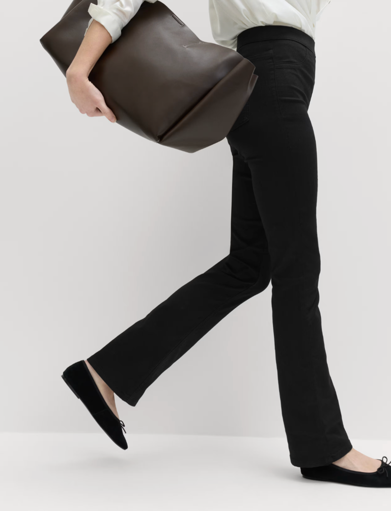 M&S's flared jeggings make chic denim comfy for everyday wear, and they ...
