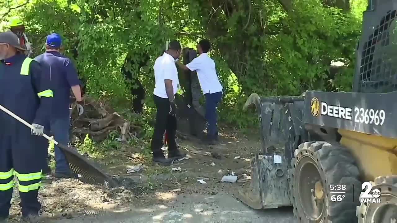 Mayor's spring cleanup targets illegal dumping in Baltimore